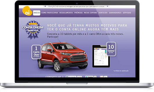 Oi Conta Online Premia Você